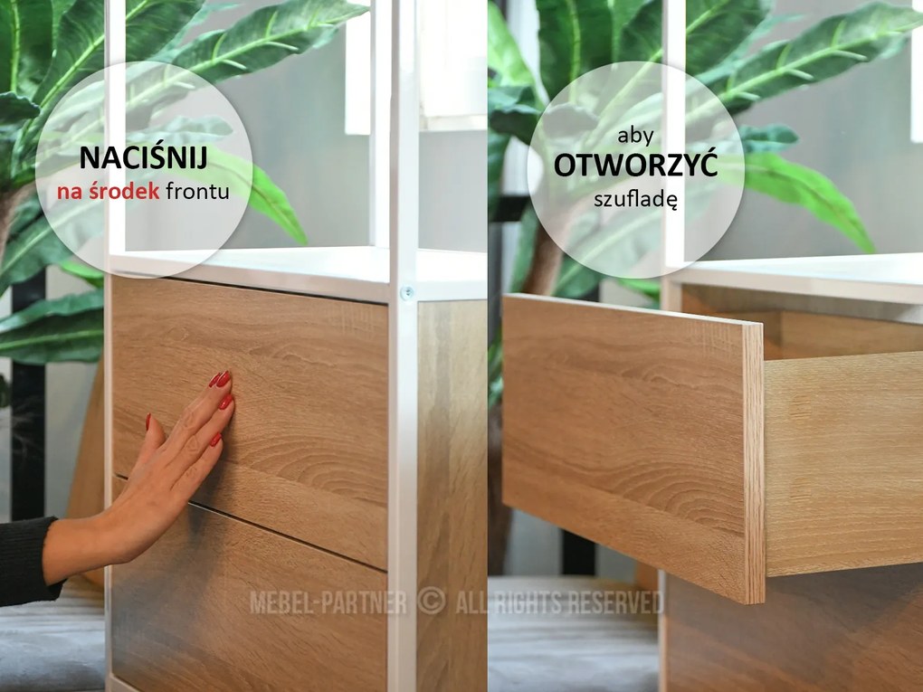 Raft Soren Reg (stejar + negru). 1111379