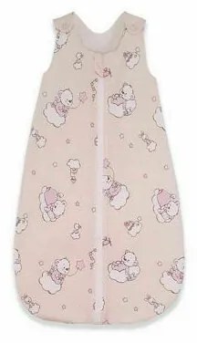 KidsDecor - Sac de dormit fara maneci Ursuletul Martinica 85 cm din Bumbac, 85x34 cm, 6-12 luni, Tog 0.8, Roz