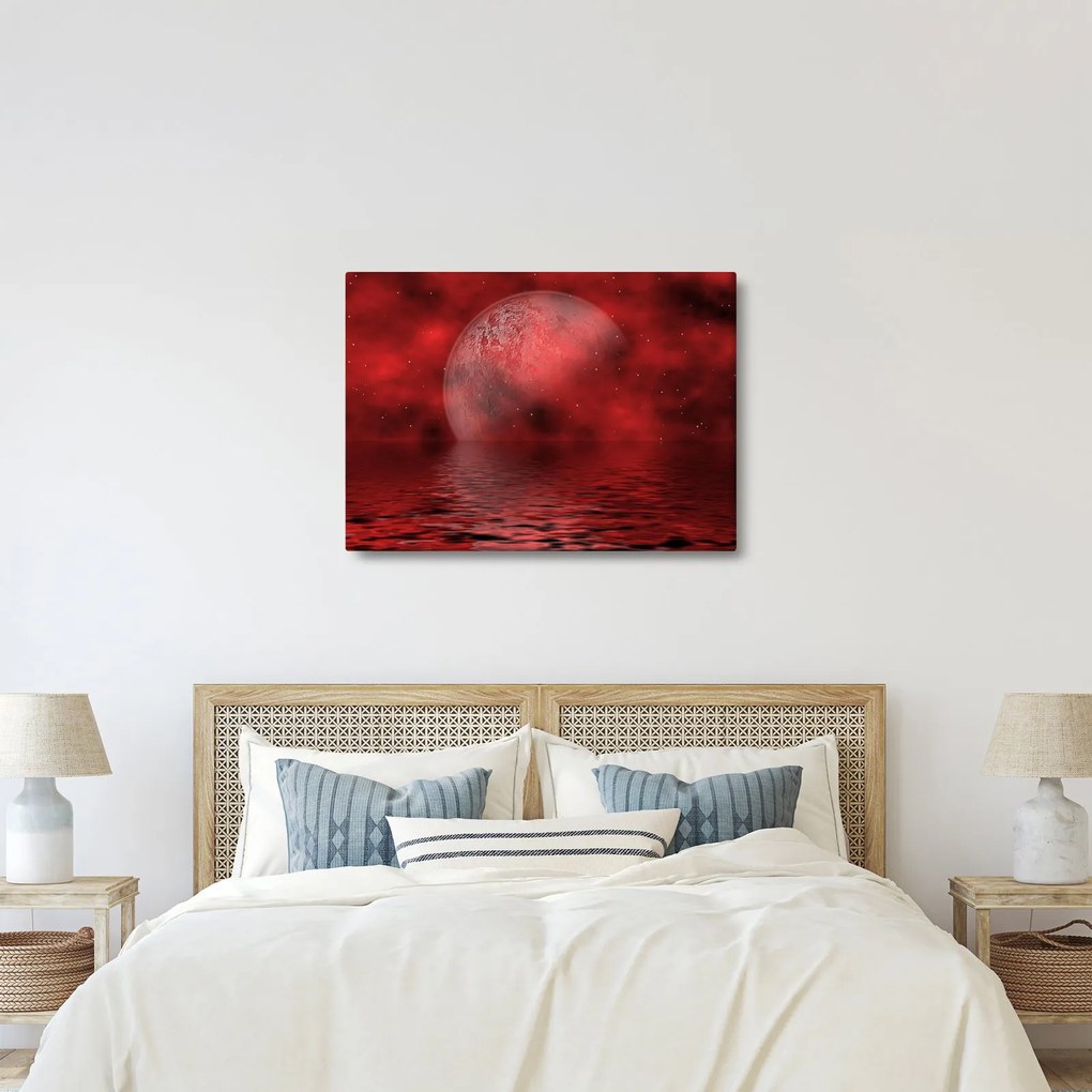 Tablou - Luna pe nivelul apei (70x50 cm)