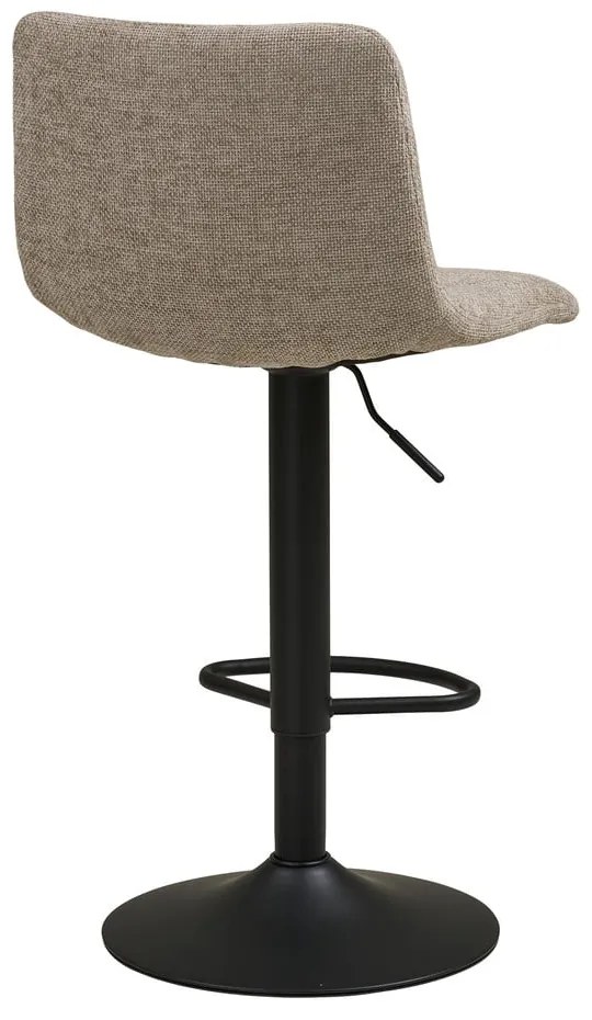 Scaun de bar bej cu înălțime ajustabilă tapițat (înălțime șezut 61 cm) Middelfart – House Nordic
