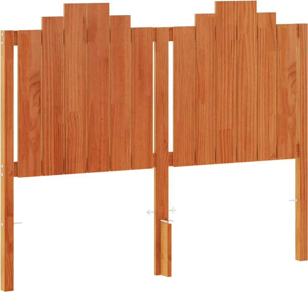 vidaXL Tăblie de pat, maro ceruit, 135 cm, lemn masiv de pin