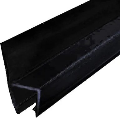 Cap de duș negru în formă de H UP H 4/6 pentru uși de duș Kerra