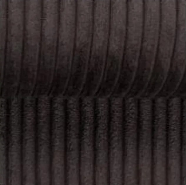 Șezlong maro închis cu tapițerie din catifea reiată Lord – Ropez