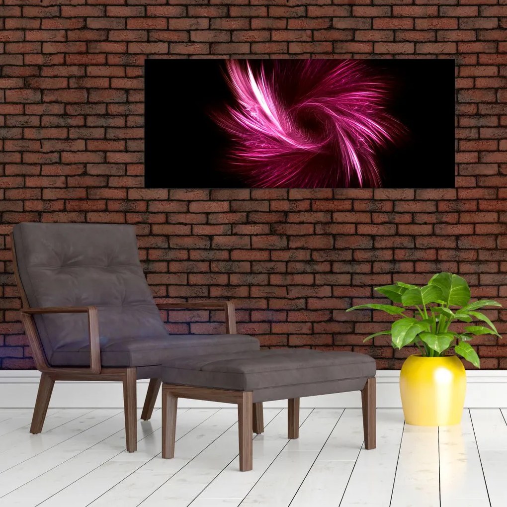 Tablou - abstracția în roz (120x50 cm)