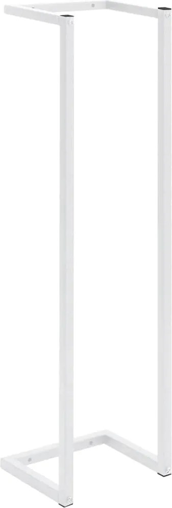 vidaXL Suport de prosoape, alb, 25x20x95 cm, oțel