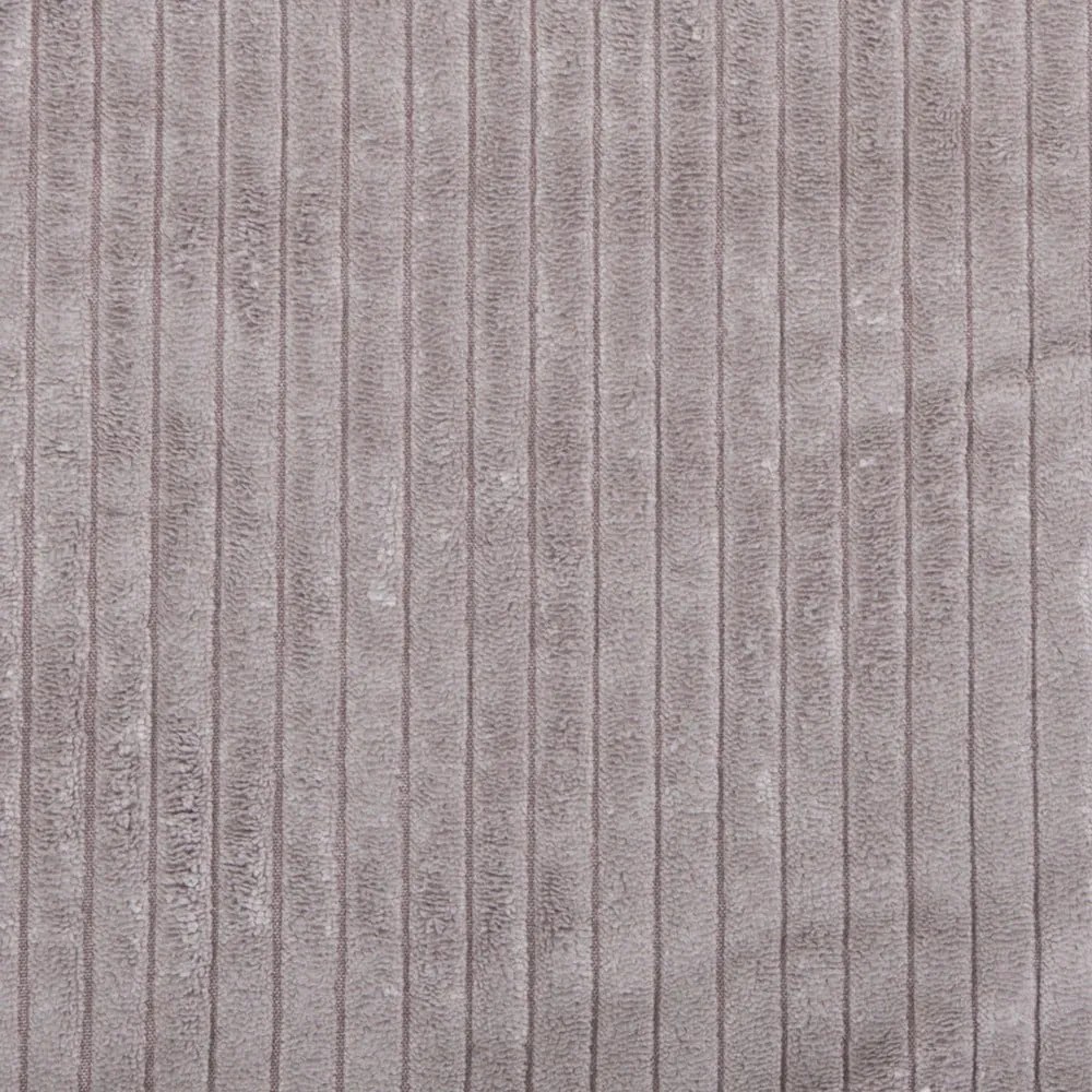 Colțar gri cu tapițerie din catifea reiată (cu colț pe partea dreaptă) Ariella – Ropez