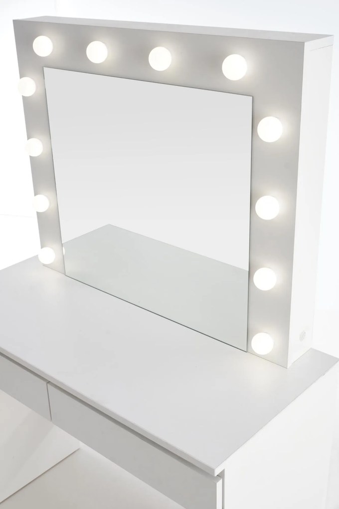 Măsuță toaletă Velinio 95 cm - alb