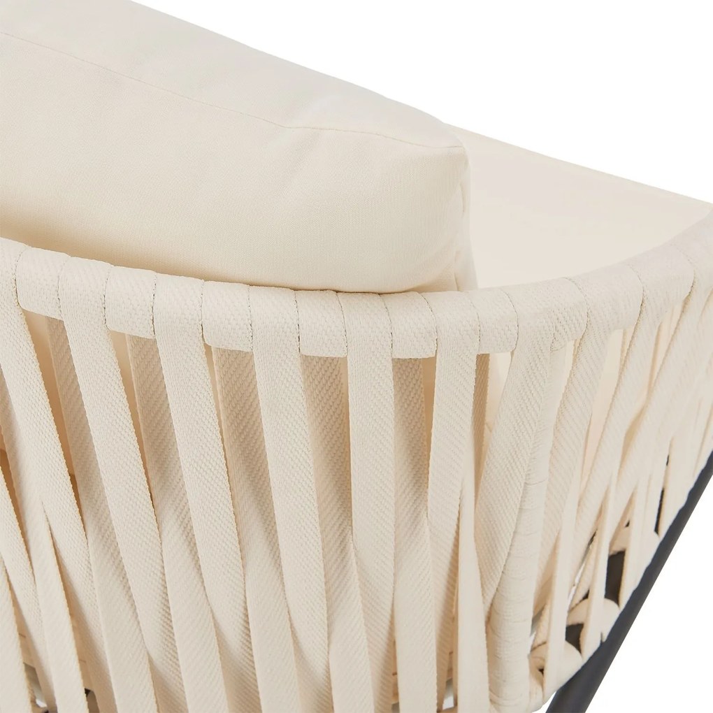 Jusky 2 scaune metalice - bej