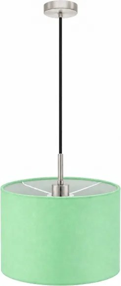 Eglo - Lustră LED pe cablu TUNJA 1xE27/60W/230V Ø 20 cm verde/negru