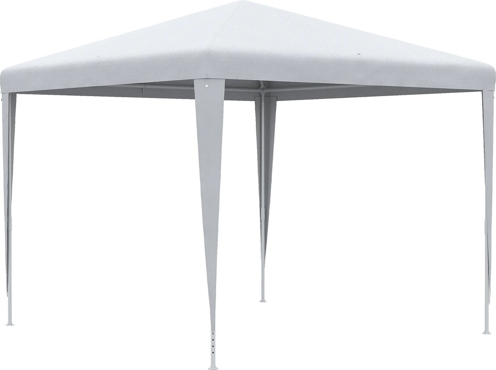 Outsunny Foisor de Grădină 3x3 Impermeabil pentru Petreceri Cadru Oțel Exterior Interior 2.7x2.7m Alb | Aosom Romania