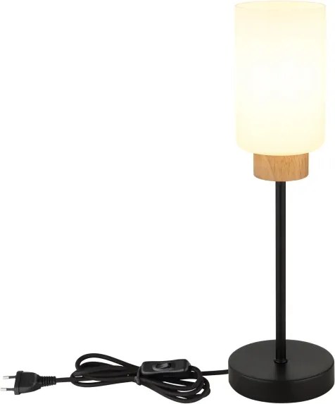 Globo 15977T - Lampă de masă ROWENA 1xE27/60W/230V negru/alb