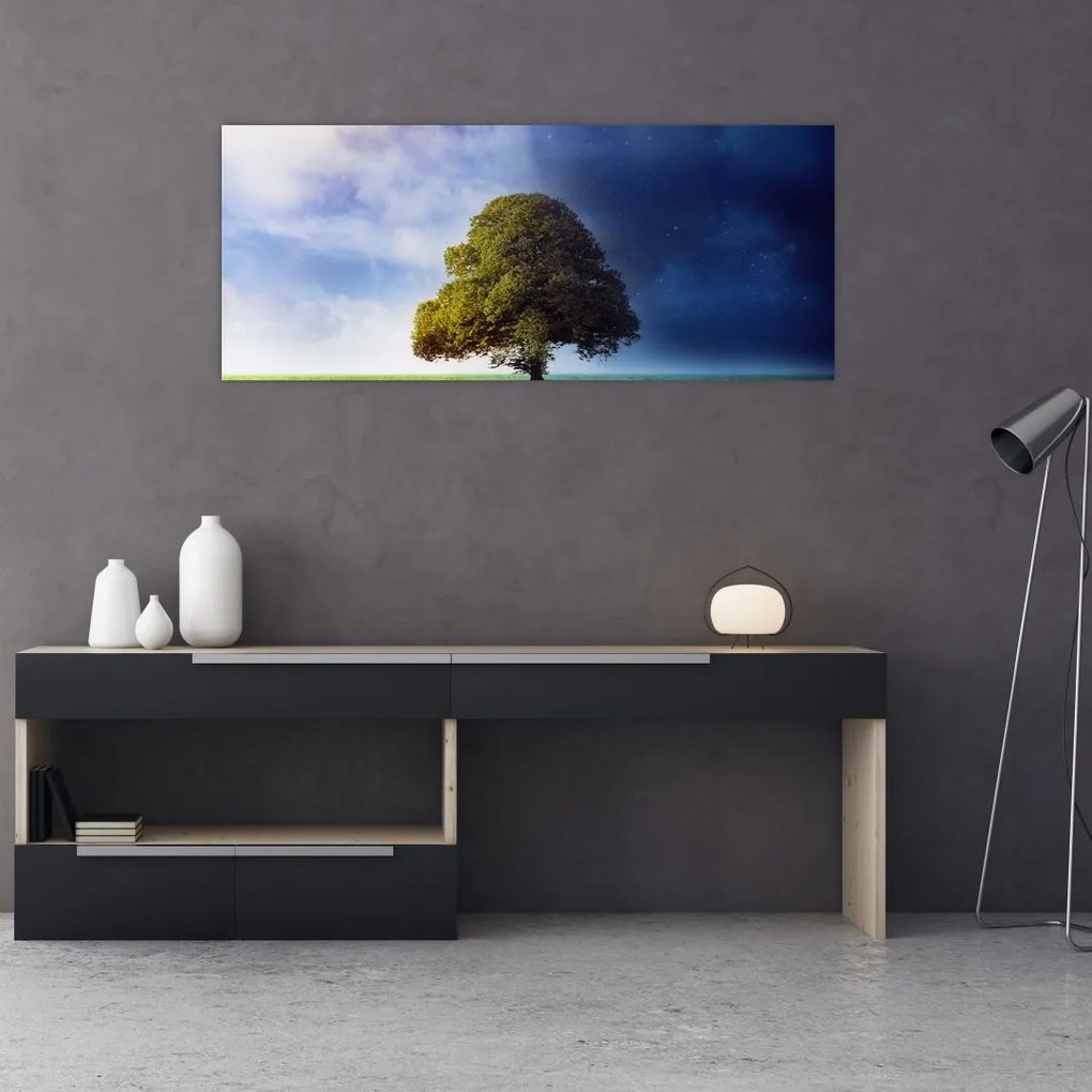 Tablou - Noapte și zi (120x50 cm)