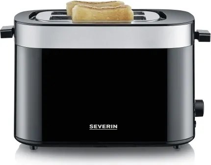 Severin AT 9264 - Prăjitor de pâine cu două fante 800W/230V inox/negru