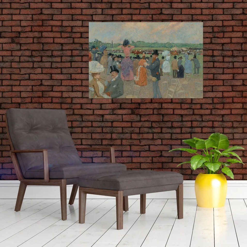 Tablou - Jean-Louis Forain, The Races at Longchamp, reproducere (90x60 cm)
