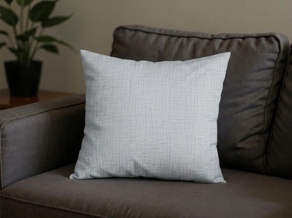 Fata de perna muselinata MUSSARI 45x45 cm, gri deschis