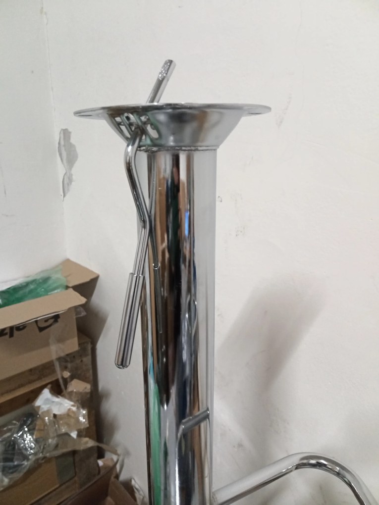 OFERTA Scaun de bar albastru VELVET KAST II. calitate secundara