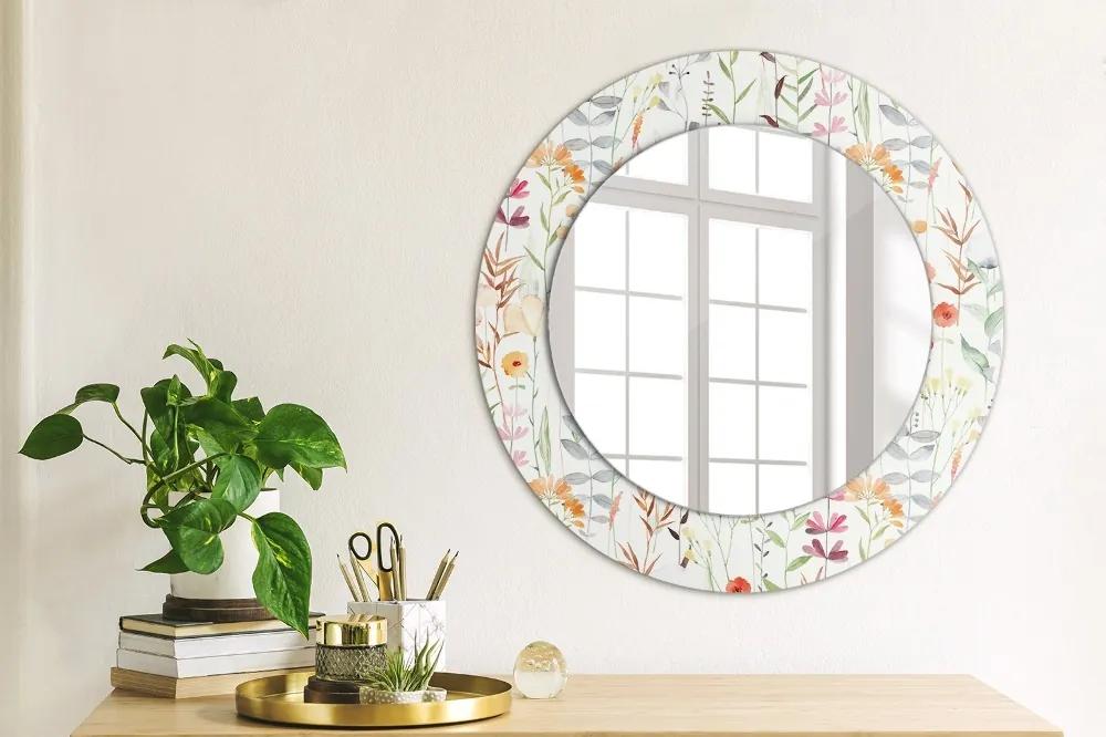 Oglinda cu decor rotunda Flori sălbatice