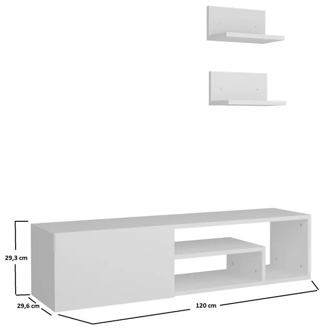 Comoda TV Zeplin - Alb