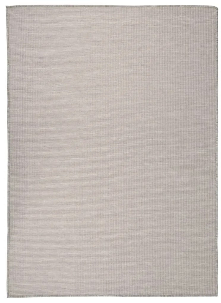 vidaXL Covor de exterior, gri taupe, 200x280 cm, țesătură plată