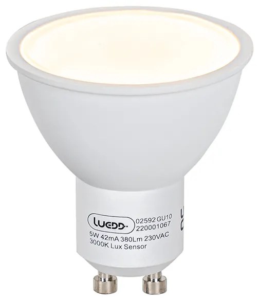 Lampă LED GU10 senzor lumină-întuneric 5W 380 lm 3000K