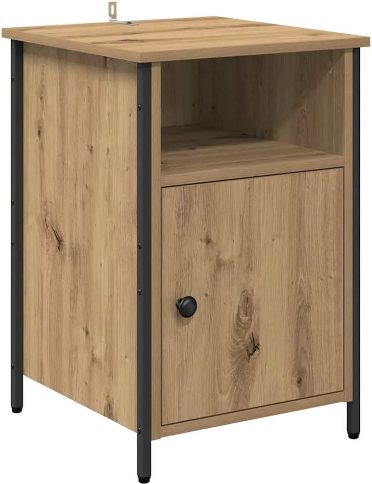 vidaXL Dulap de noapte Stejar Artizanal 40 x 42 x 60 cm Lemn compozit