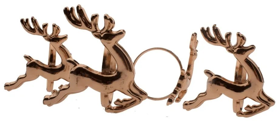 Set de inele pentru șervețele 4 buc. din metal Deer – Dakls