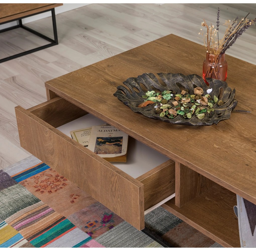 Mobilier living Lexuna 6 (Nuc + Negru). 1088977