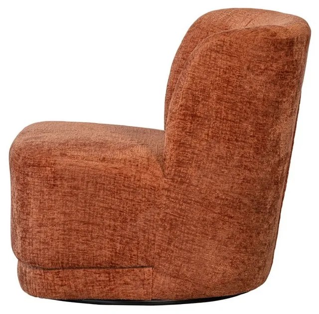 Fotoliu portocaliu cu tapițerie din catifea Atty – WOOOD