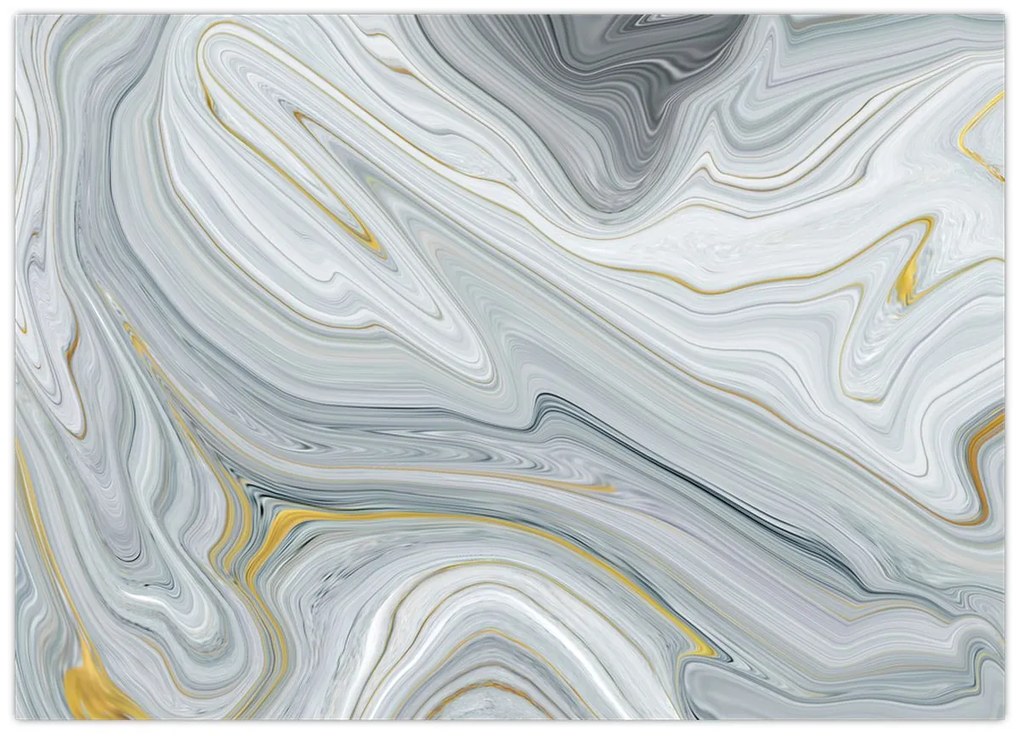 Tablou pe sticlă - Abstracție (70x50 cm)
