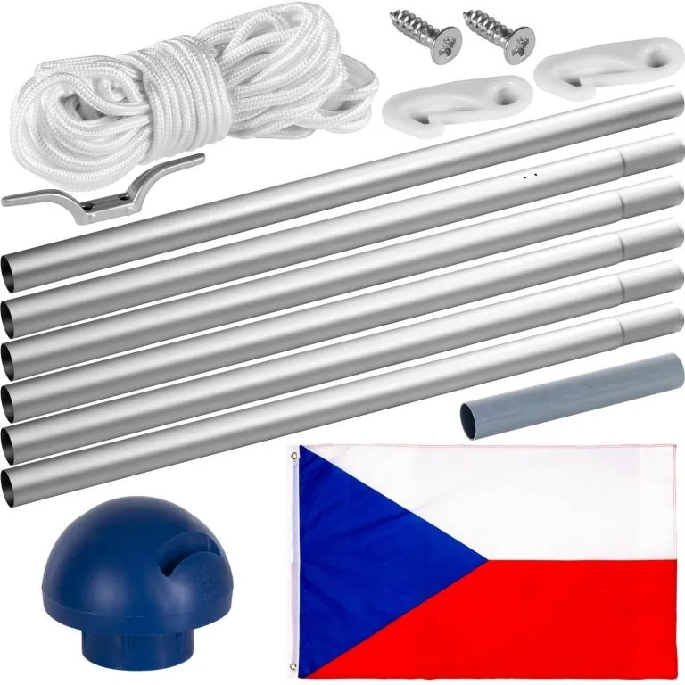 Catarg inclusiv steagul Republicii Cehe - 650 cm