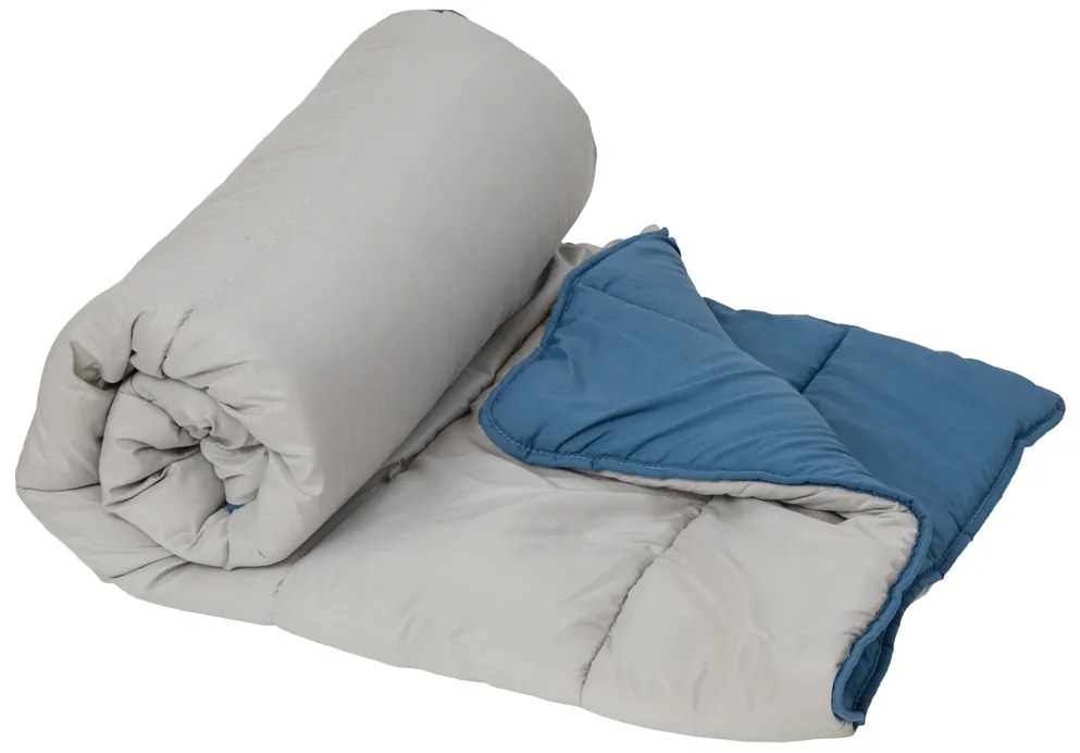 Pilota 4 anotimpuri 140x200 cm din fibra goala, albastra