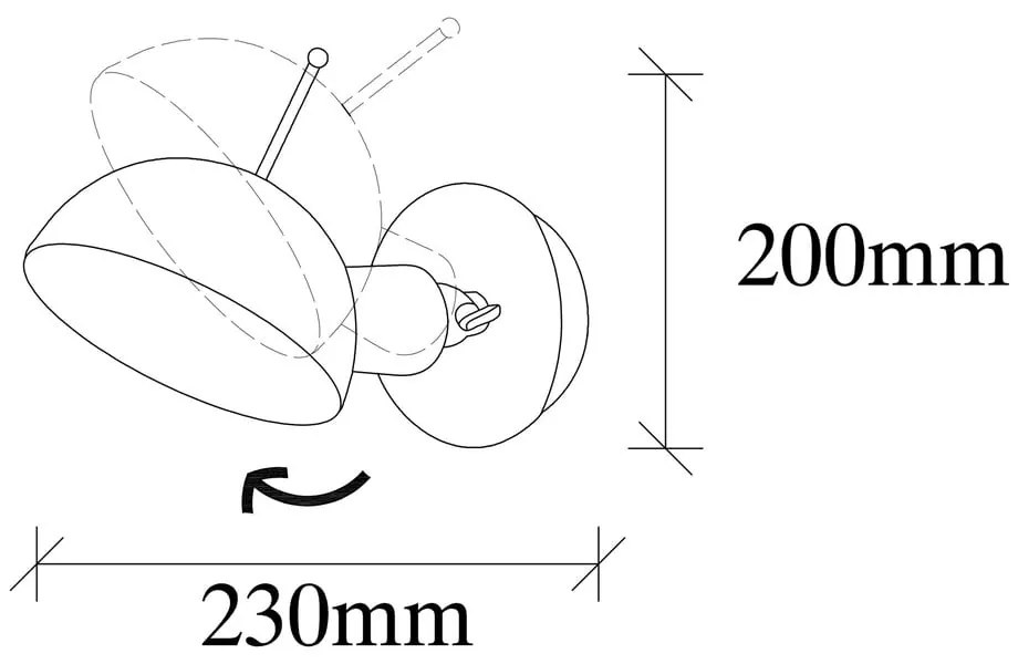 Aplică de perete albastru-deschis/în culoarea bronz ø 15 cm Sivani – Opviq lights