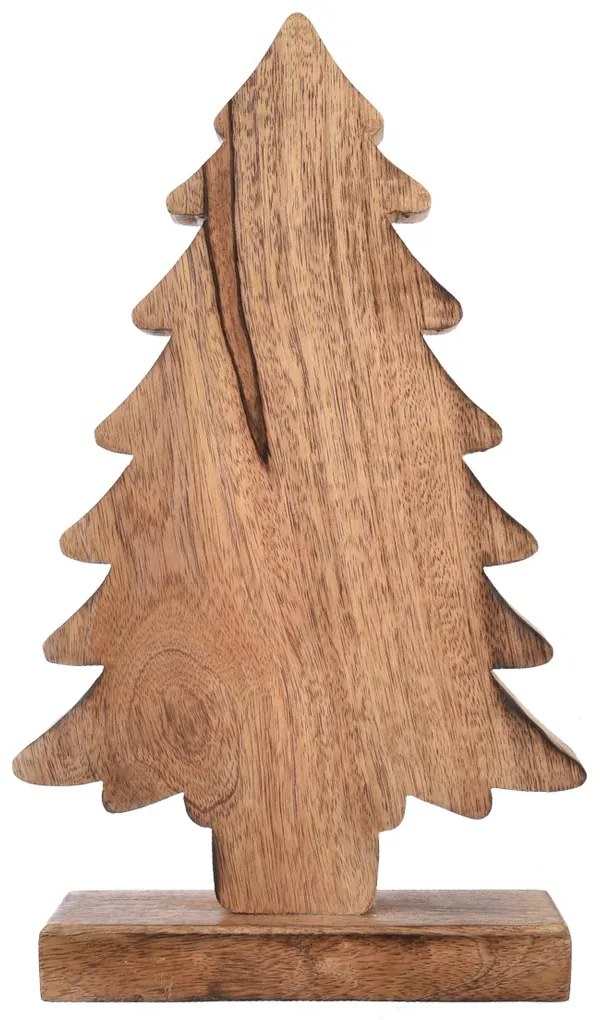 Decorațiune din lemn de mango 4Home Snowflake Tree, 33 cm