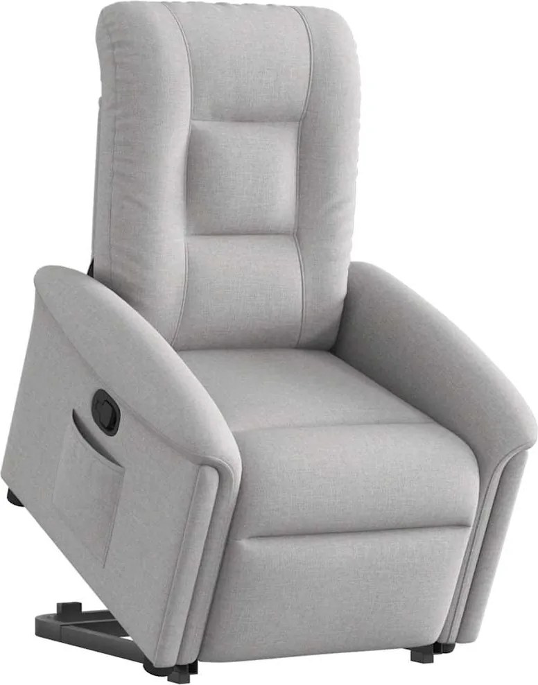 vidaXL Scaun înclinabil vertical din țesătură gri nor