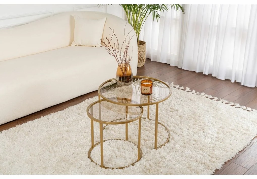 Set de măsuțe de cafea Aurum Gold and Bronze60 cm, 2 buc.