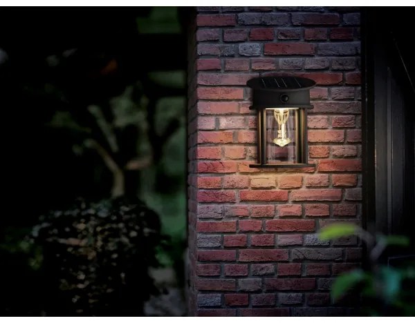 Philips GERI LED 3,2W 2700K IP44 lampă solară de perete cu senzor