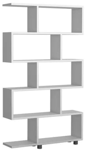 Bibliotecă ELIF 156x90 cm albă