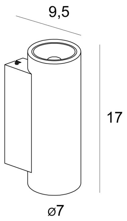 Aplica de perete piatra naturala Tek