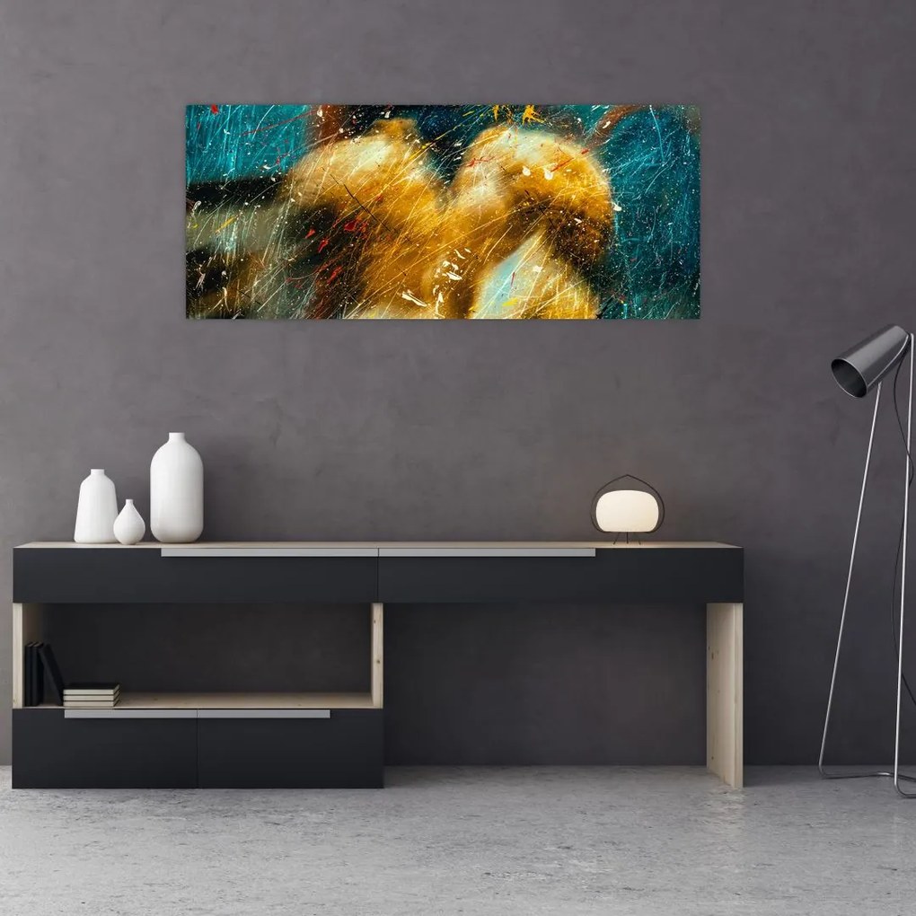 Tablou - Îngerii sărutăndu-se (120x50 cm)