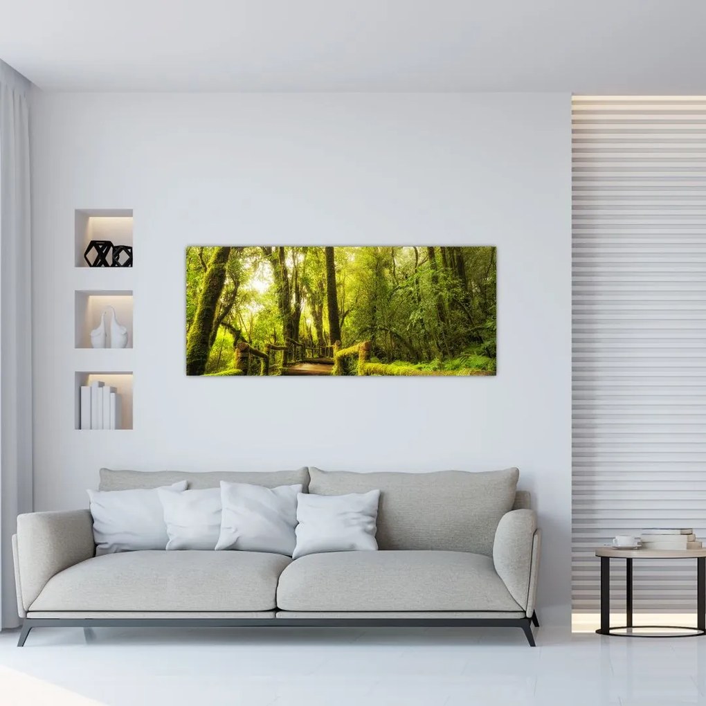 Tablou junglei cu mușchi (120x50 cm)