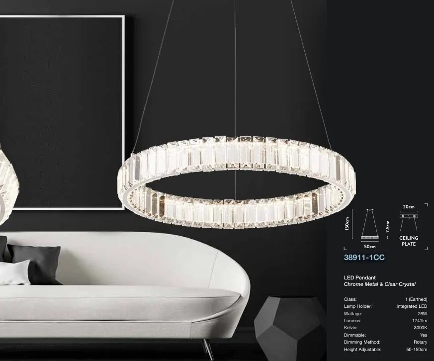 Lustra LED design circular Tier