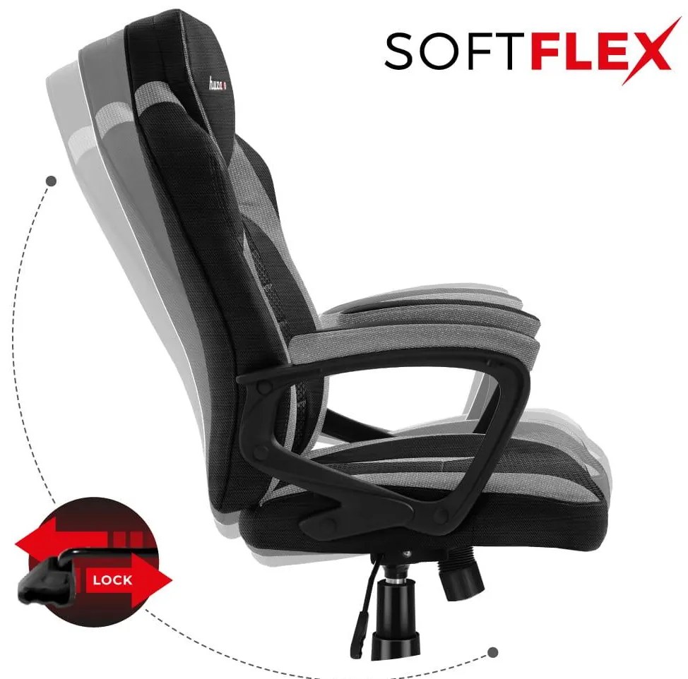 Fotoliu gaming Fusion 2.5 (negru + gri). 1087464