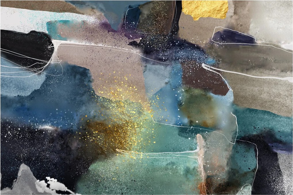 Tablou - Abstract acuarelă (90x60 cm)