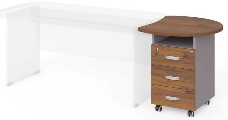Sertare Manager 76 x 64 cm, nuca warmia / gri