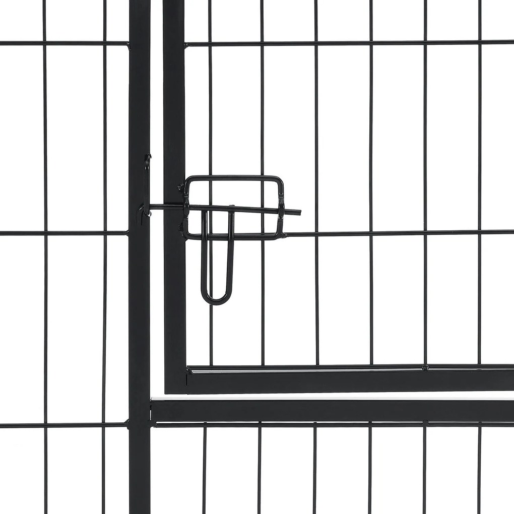 Juskys Pix metalic pentru catelusi - 160×160×60 cm