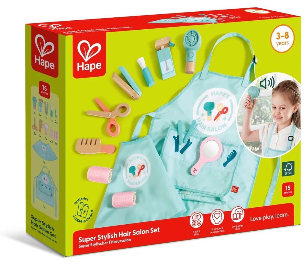 Jucarie - Set de coafura super elegant (15 piese)