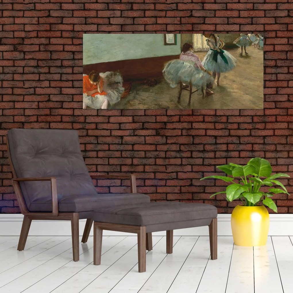 Tablou - Edgar Degas, The Dance Lesson, reproducere (120x50 cm)