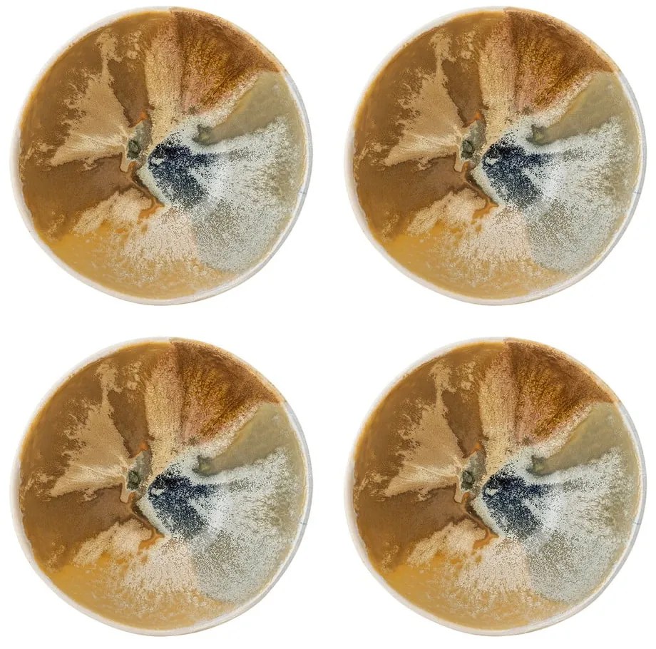 Boluri mici crem 4 buc. din gresie 525 ml Lacey – Bloomingville