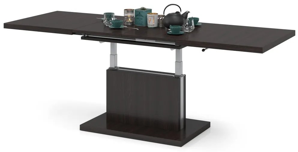 Mazzoni ASTON Wenge - MĂSUȚĂ EXTENSIBILĂ MODERNĂ MĂSUȚĂ DE CAFEA