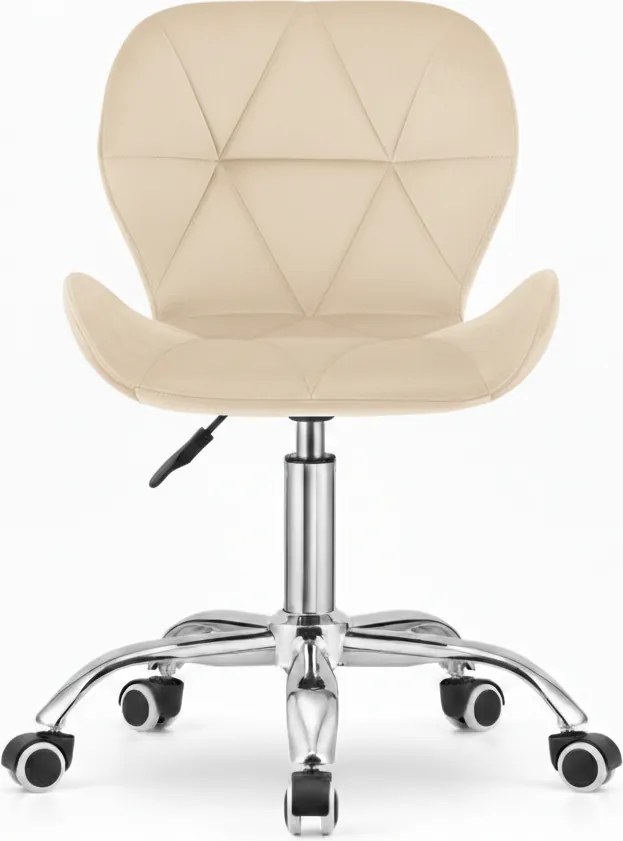 Scaun de birou crem AVOLA VELVET
